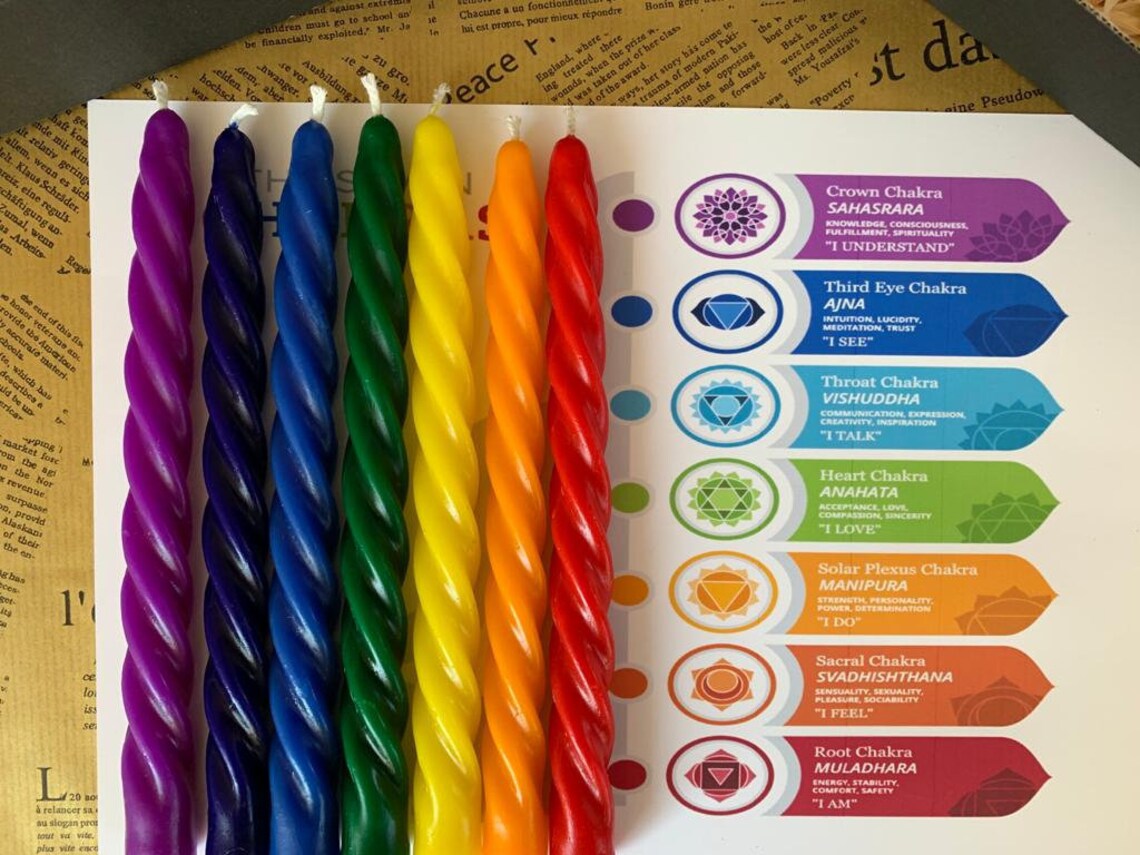 Chakra Candles
Beeswax candle
Handcrafted candle
Natural candle
Eco-friendly candle
Soy candle
Scented candle
Decorative candle
Hand-poured candle
Organic candle
Candle gift set
Aromatherapy candle
Pure beeswax pillar candle
Vegan candle
Luxury candle
Handmade dinner candle 
Colored Taper Candles
Ombre Candles
Dripless Candles