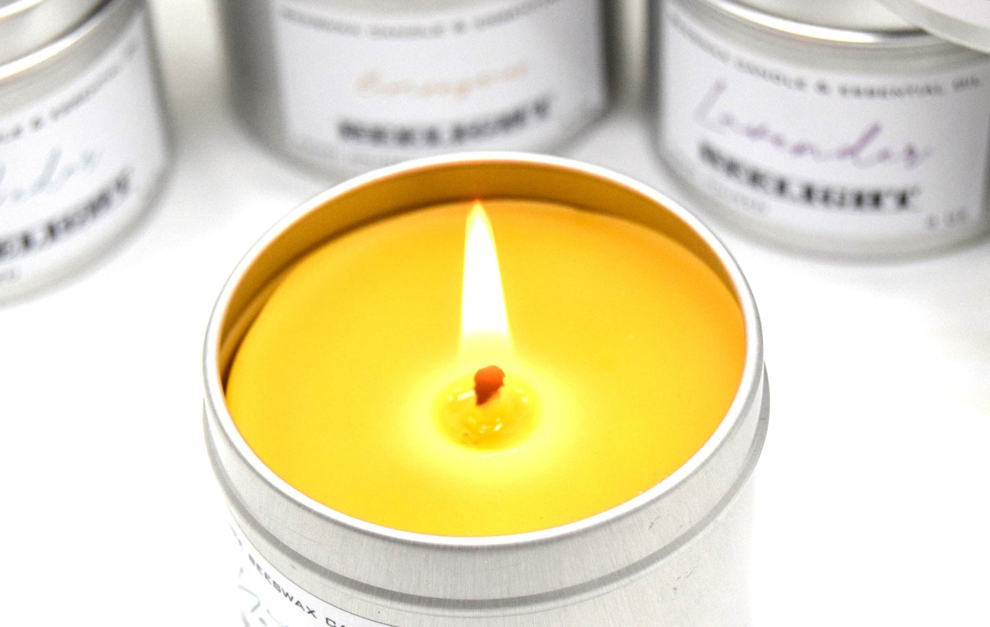 Beeswax Candle In Tin - Candle in Jar