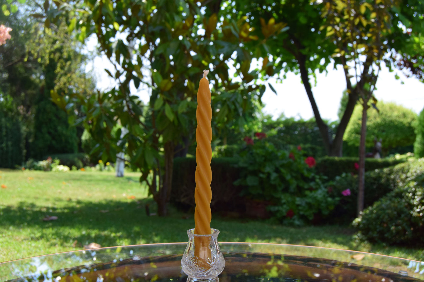 100 % Natural Dripless Beeswax Taper Candle